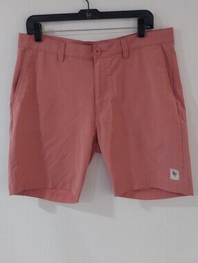 Travis Matthew Men's Coral Casual Shorts Size 35